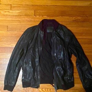 All saints medium leather jacket
